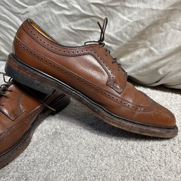 Florsheim Men\'s Royal Imperial Brogue Wingtips 97625 Size 10.5 B Brown Leather main image 9